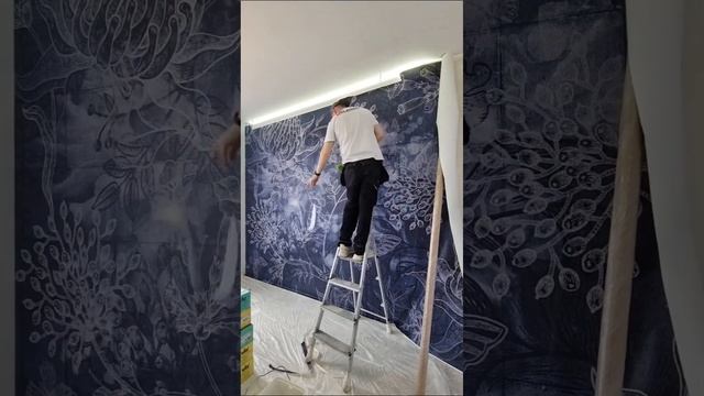 Обои БЕЗ швов?   Легко и просто #дизайнинтерьера #интерьер #ремонтквартир #обои #инструкция смотреть онлайн