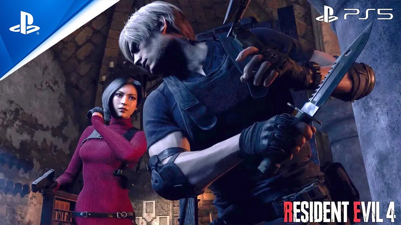 (PS5) В СЛЕДУЮЩИЙ РАЗ БЕРИ НОЖ! 🔪 «Леон vs. Ада» 🤣 Resident Evil 4 Remake  «Обитель зла 4»