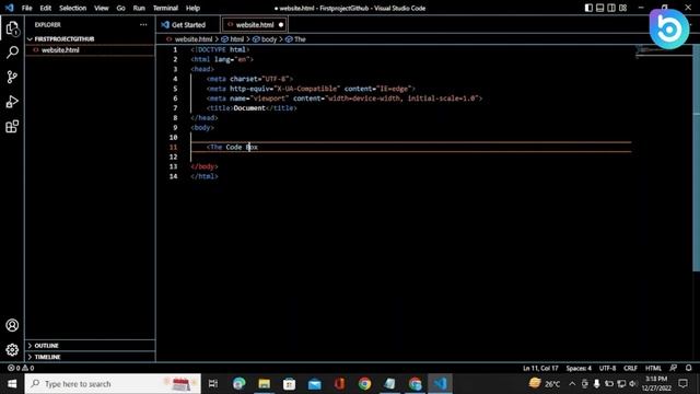 How to make a project Website Page Upload Your Git & Github HTML&CSS | By The Code Box