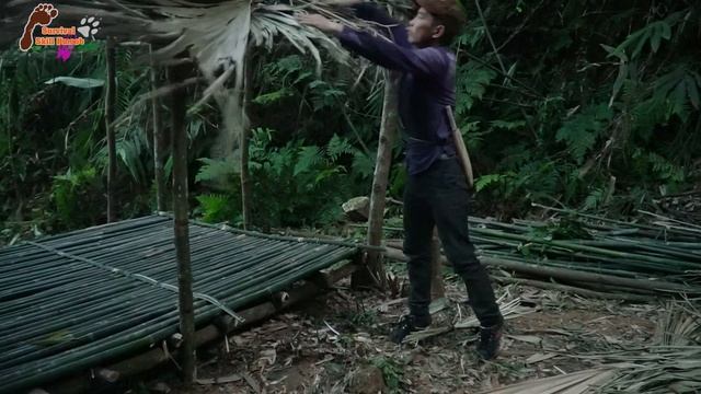 Primitive technology use life in jungle house building with bamboo | Episode 2 смотреть онлайн