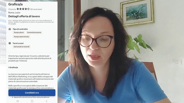 Разбор предложения о работе на итальянском