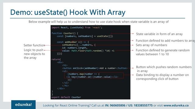 React Hooks | React Hooks Tutorial | React JS Tutorial | Edureka | ReactJS Rewind - 4