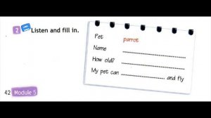 Spotlight 3 Workbook Audio Ex. 2, p. 42