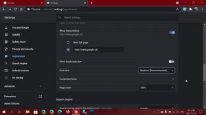 Google Chrome 101 Font size Search engine and Zoom settings