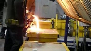 ЛГМ технология.  "Первая " заливка чугуна .