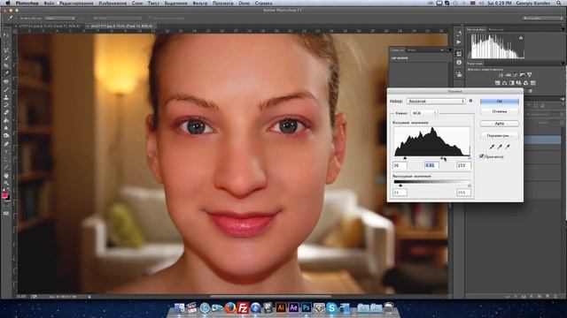 Ретушь и мэйкап лица. (Retouch and makeup) смотреть онлайн