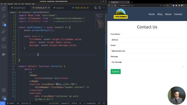 Form handling in Next.js - Headless WP + Next.js Blog [part 12] смотреть онлайн