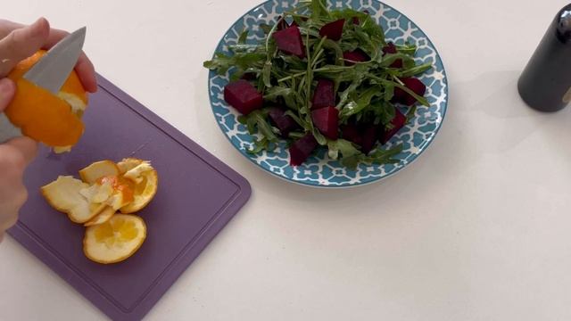 Салат с рукколой, свеклой и апельсинами. Все ищут этот рецепт Салат на праздник. salad with arugula