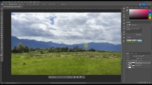 Пейзаж с нуля в Фотошопе в Photoshop