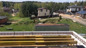 Установка опалубки плиты перекрытия