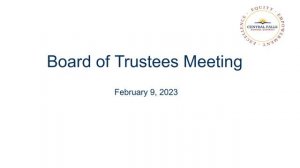 2-9-2023 Central Falls School District Board of Trustees Meeting