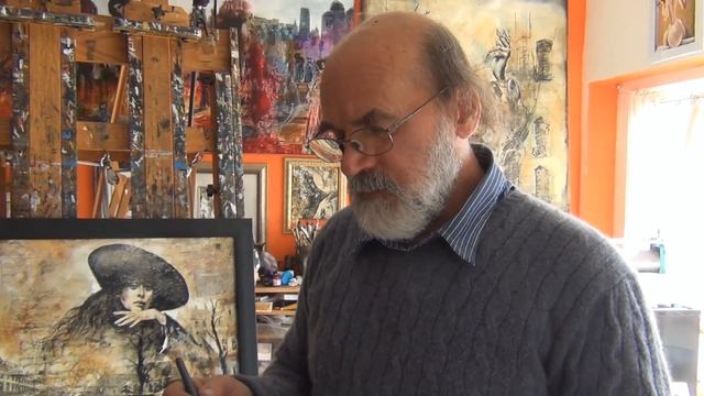 США 910: мы беседуем с художником Владимиром Витковским в его мастерской, г. Сан Франциско смотреть онлайн