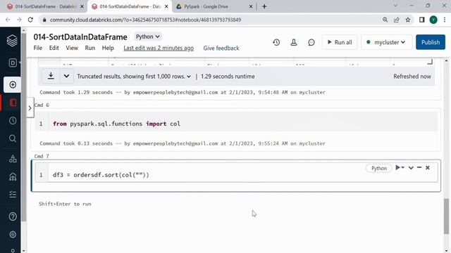 14. Sort Data in DataFrame смотреть онлайн