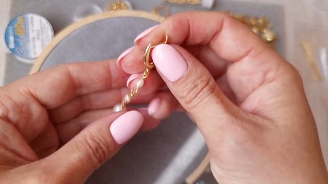65.МАСТЕР КЛАСС КОЛЬЕ И СЕРЬГИ ИЗ ЖЕМЧУГА.