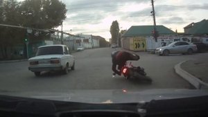 Пьяный на мотоцикле