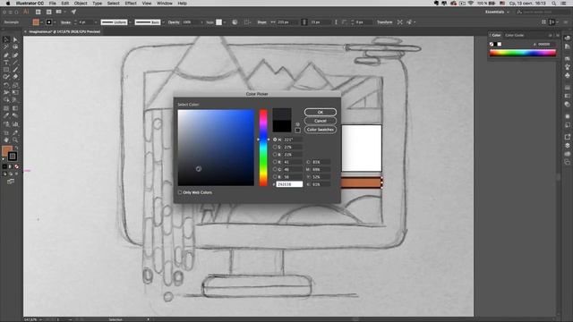 Adobe Illustrator для новичков. Урок №3. Обводка и заливка. (Вероника Полякова, VideoSmile) смотреть онлайн