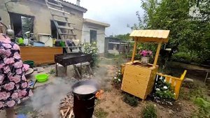 переезд на Юг/уха из толстолобика в казане