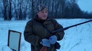 ИЖ-26 отстрел 1ки рекорд на 35м чок,получек на осыпь