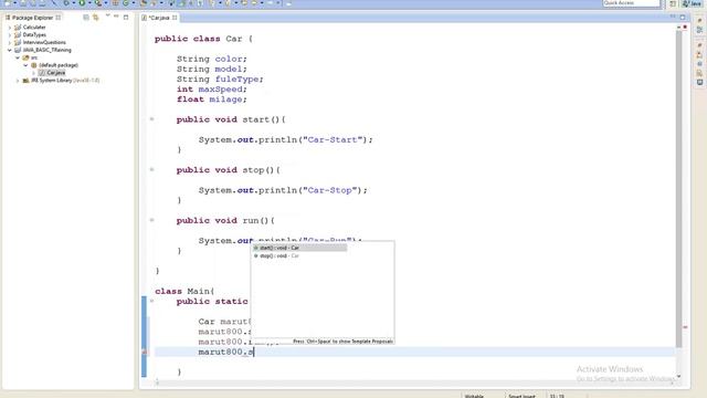 Ch-06 Class, Objects , attribute, behaviour in java смотреть онлайн