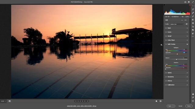 PHOTOSHOP CAMERA RAW 2020 11 SPLIT TONING смотреть онлайн