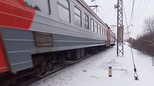 электричка Эд4м 0270 следует по маршруту Москва Ярославский вокзал Сергиев посад смотреть онлайн