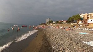 Обзор пляжа Кобулети Грузия, черное море 2024. Overview of Kobuleti beach Georgia, Black Sea 2024