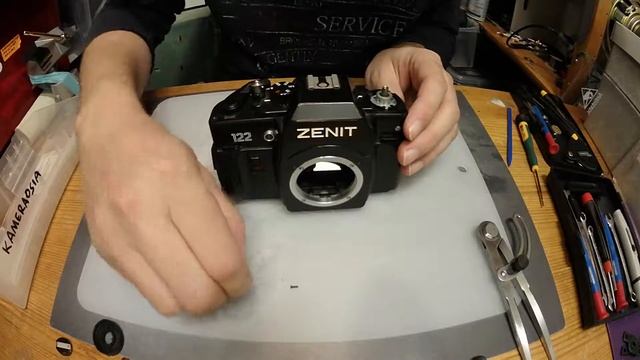 Zenit 122 disassembly - Top cover