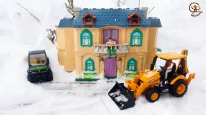 Мультик про Машинки - Машинки Брудер и Зима. МанкиМульт