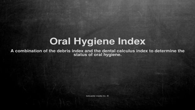 Medical vocabulary: What does Oral Hygiene Index mean смотреть онлайн