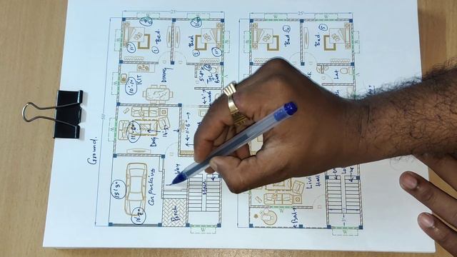 25 X 50 duplex house plan design II 25 x 50 ghar ka design II 1250 sqft house design смотреть онлайн