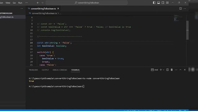 How to Convert String to Boolean in Typescript | Typescript Programming | Typescript for Beginners