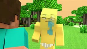 Minecraft-Анимация.Херобрин против Нуба