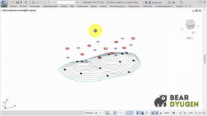Перенос точечных объектов на поверхность в Civil 3D