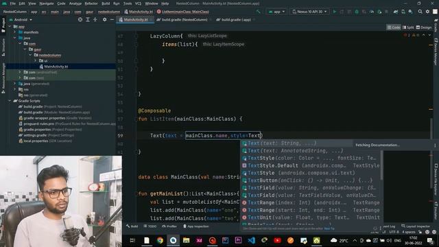 Nested Lazy Column ( Nested Recycler View) in Jetpack Compose | Android | Kotlin | Himanshu Gaur