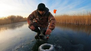 Первый лед 2021-2022! Рыбалка на жерлицы! ПОПАЛИ НА РАЗДАЧУ! Лед как зеркало, аж страшно ходить!