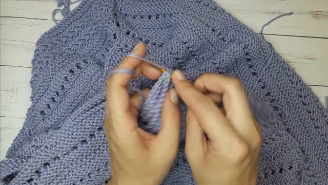 Соединение вязаного изделия крючком / Сшивание вязаного изделия