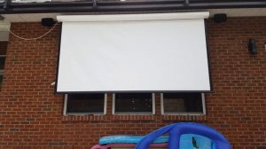 Projection screen automation using the amazon echo