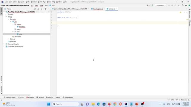 Page Object Model Design Part3|Automation framework architecture