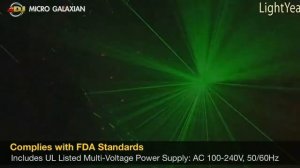 American DJ Micro Galaxian for DJ and Karaoke Laser Effect Lighting