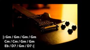 Blues Backing track in Gm