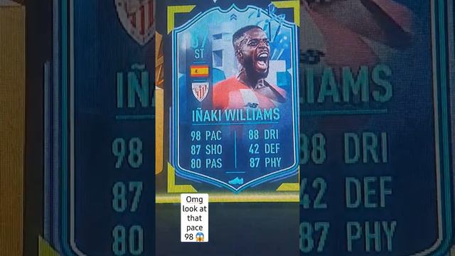 welcome to the inaki Williams 98 pace #fifa22 #epic #ps4forlife