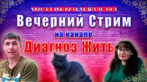 🔴 Вечер общения на канале Диагноз Жить!!!