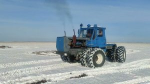 т150к на спарке с отключенным передним мостом.