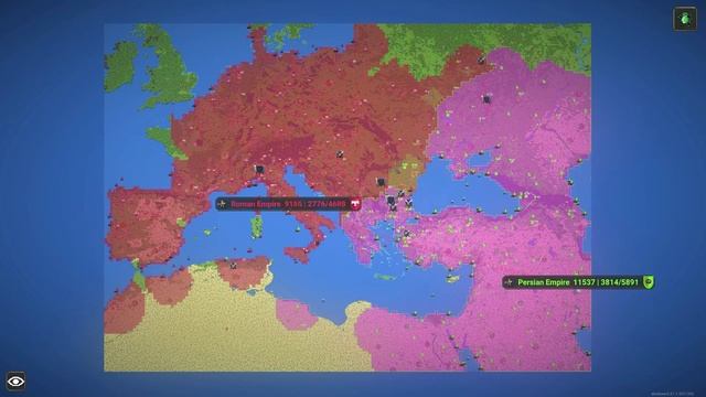 WorldBox Timelapse | Roman Empire VS Persian Empire смотреть онлайн