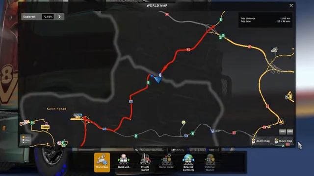 ETS2 Scania S on the Road again Tallinn to Metz P I смотреть онлайн