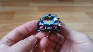 Diecast Hyundai i20 Coupe WRC,IXO, 1:43 Scale. Автомодели.Обзор