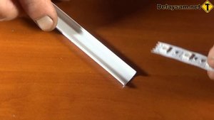 Профиль для светодиодной ленты из подручных средств