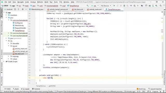 Tutorial Mysql Android Studio Part 4