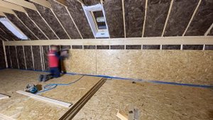 Каркасный дом своими руками день 12 ( утепление , монтаж ОСБ)