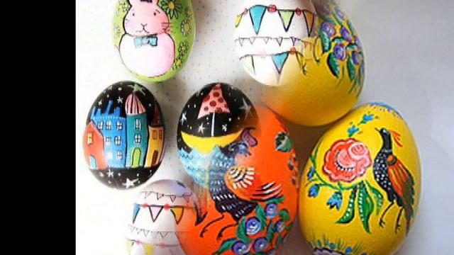 Расписываем красками пасхальные яйца смотреть онлайн